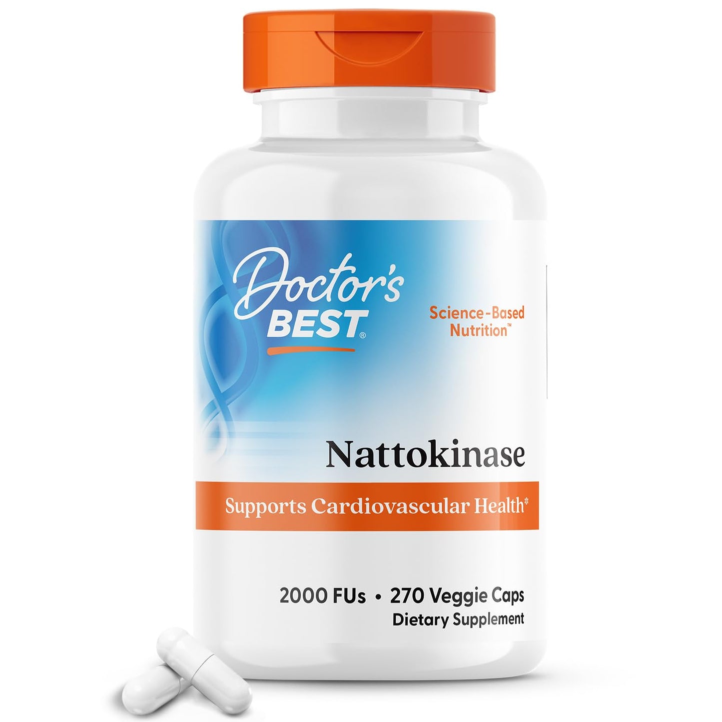 Doctor's Best Nattokinase 2,000 Fu, Non-GMO, Gluten Free, Vegan, Supports Cardiovascular and Circulatory Health, 90 VC